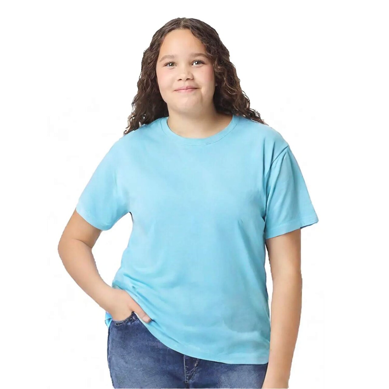 Gildan Youth Heavy Cotton Crewneck Short Sleeve T-Shirt for School Events & Casual Wear Everyday Cotton Tee
